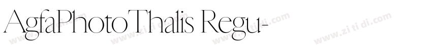 AgfaPhotoThalis Regu字体转换